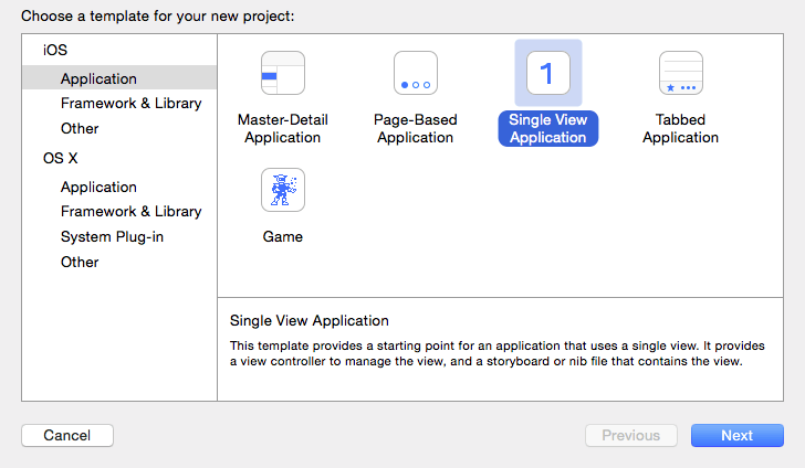 Single view app